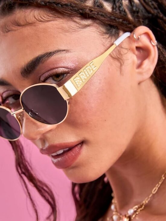 Gold Metal Bride Sunglasses